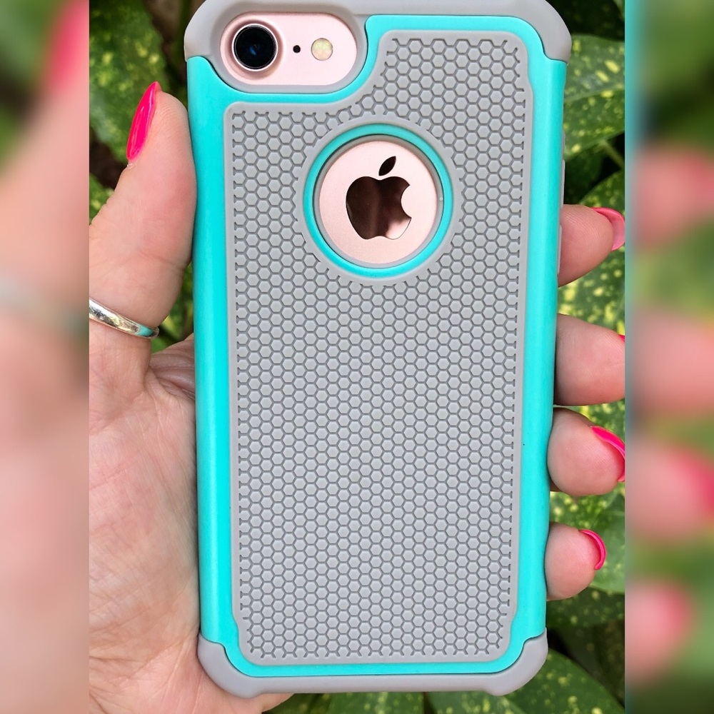 iPhone Turquoise Hybrid Case